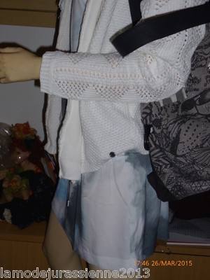 Cardigan/Veste IKKS Maille - Réf. XF18084-12, Taille M, Printemps-été 2015, Neuf Avec étiquettes