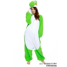 SAZAC Super Mario Brothers Fleece Costume Unisex Cosplay Kigurumi Yoshi BAN229