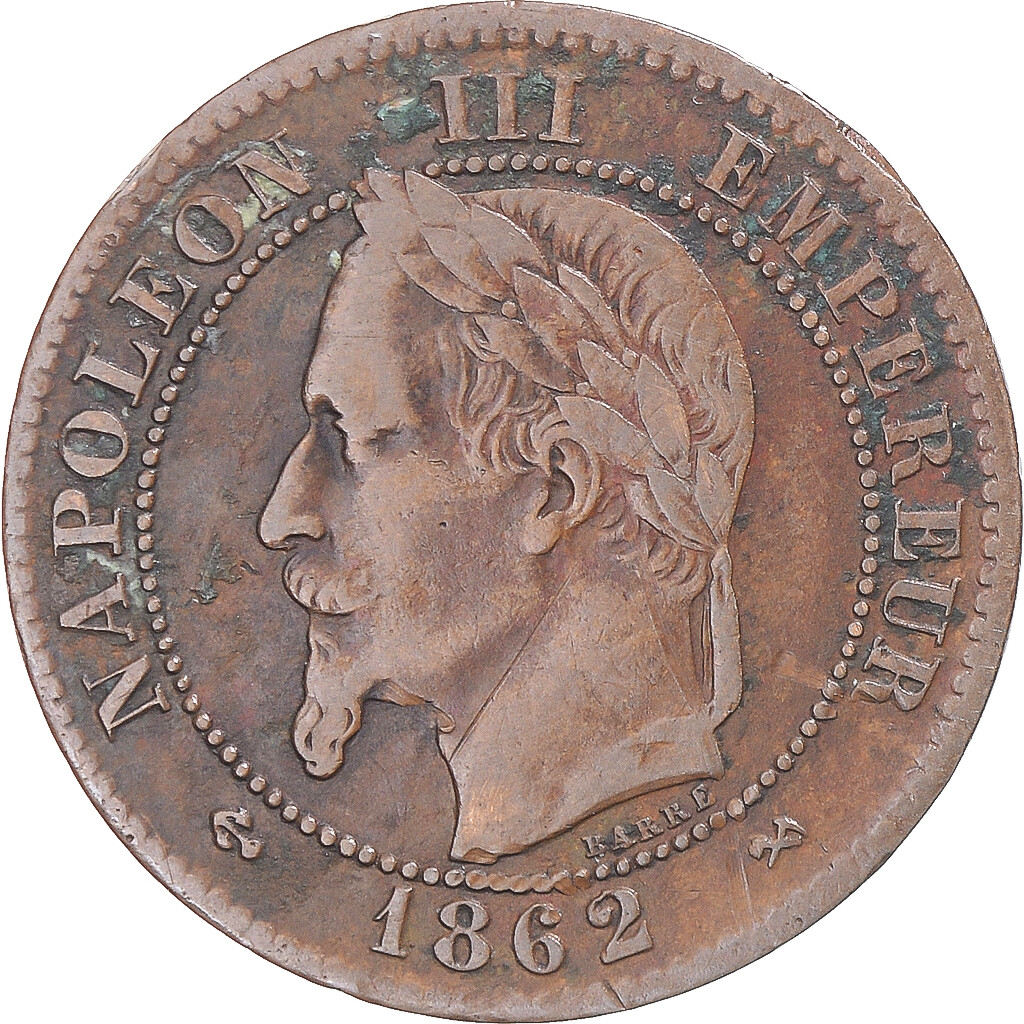 1155511] Coin, France, Napoleon III, 2 Centimes, 1862, Bordeaux