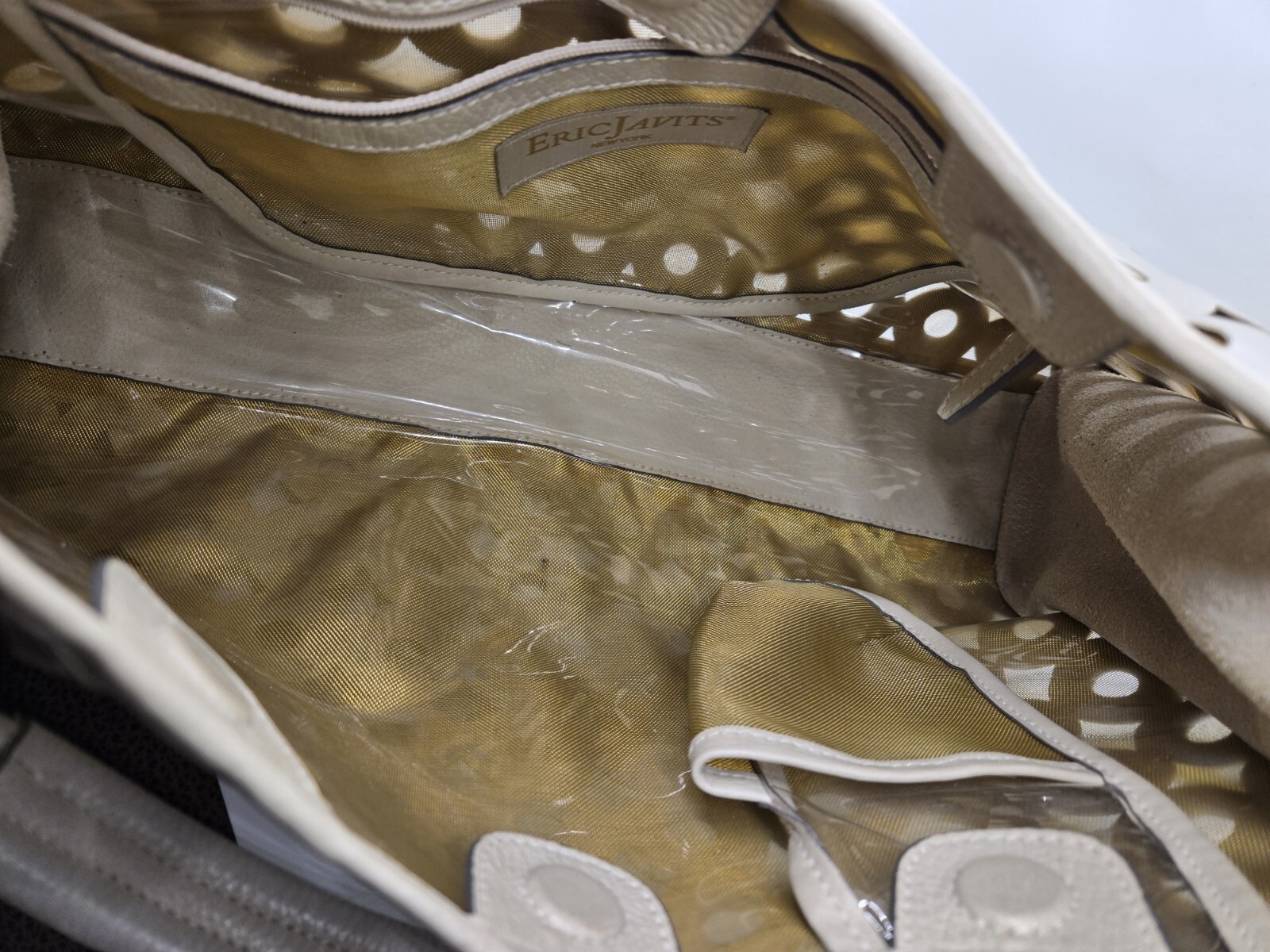 ERIC JAVITS Circle Cutouts Pattern Laser Cut Hand… - image 5