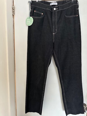 E.L.V. DENIM JEANS STRAIT SCHWARZ GR.32 UVP 300£