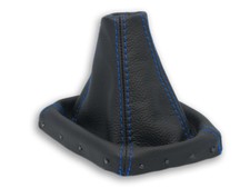 SCHALTMANSCHETTE FÜR OPEL ANTARA 2006-2010 SCHALTSACK LEDER NAHT BUNKELBLAU