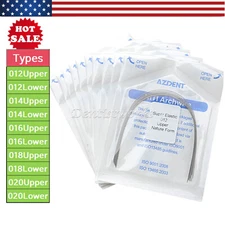 AZDENT Dental Orthodontic Niti Super Elastic Arch Wire Round Nature Form 012-020