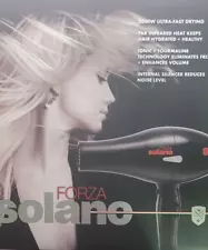 SOLANO Forza 2000W Standard Hair Dryer-Black Ionic + tourmaline technology