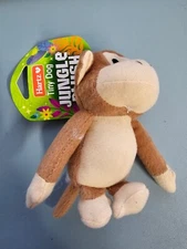 Hartz Tiny Dog Jungle Plush Dog Toy, Assorted