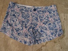 Womens size 0 Lilly Pulitzer The Walsh Short, shorts, blue starfish