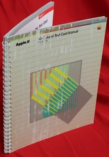 Apple IIe 80-Column Test card Manual 030-1200-A Worn Front Cover