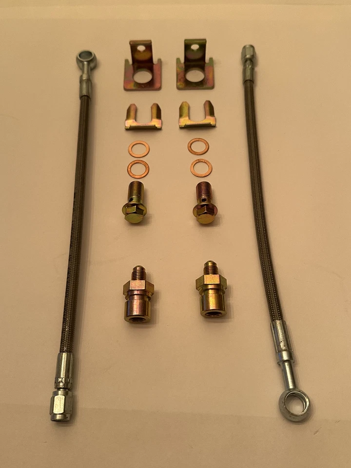 Oldsmobile Lss 1978-1990 pinza mética trenzada acero inoxidable manguera de línea de freno Foto 2 de 4