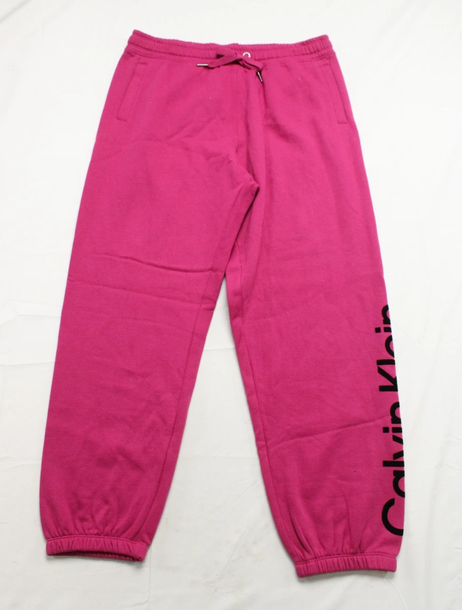 Pink calvin klein joggers hot sale
