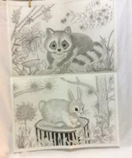  TRI CHEM 8219 Children's Place Mat Puzzle Liquid Embroidery Picture w instructs