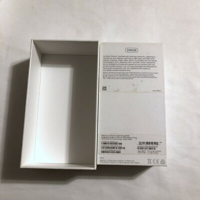 BOX ONLY Apple iPhone X Space Gray 256GB Replacement MQCN2LL
