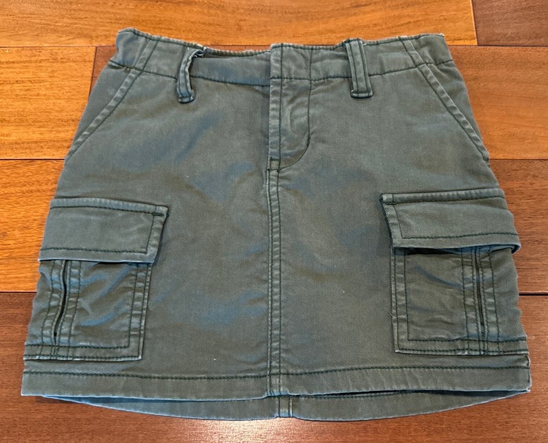 Gap Kids Skirt Size 6 Slim Cargo Style Green EUC