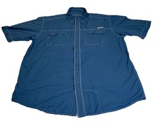 Ariat Shirt Men's Large VentTEK Outbound Short Sleeve Performance Blue UV