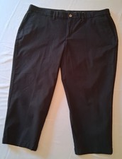 NWT Faded Glory Women's 18 Black Chino Capri Pants