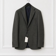 Men Suitsupply Blazer Havana Flannel Patch Pure Wool S120 Size 94 EU48L UK/US38L