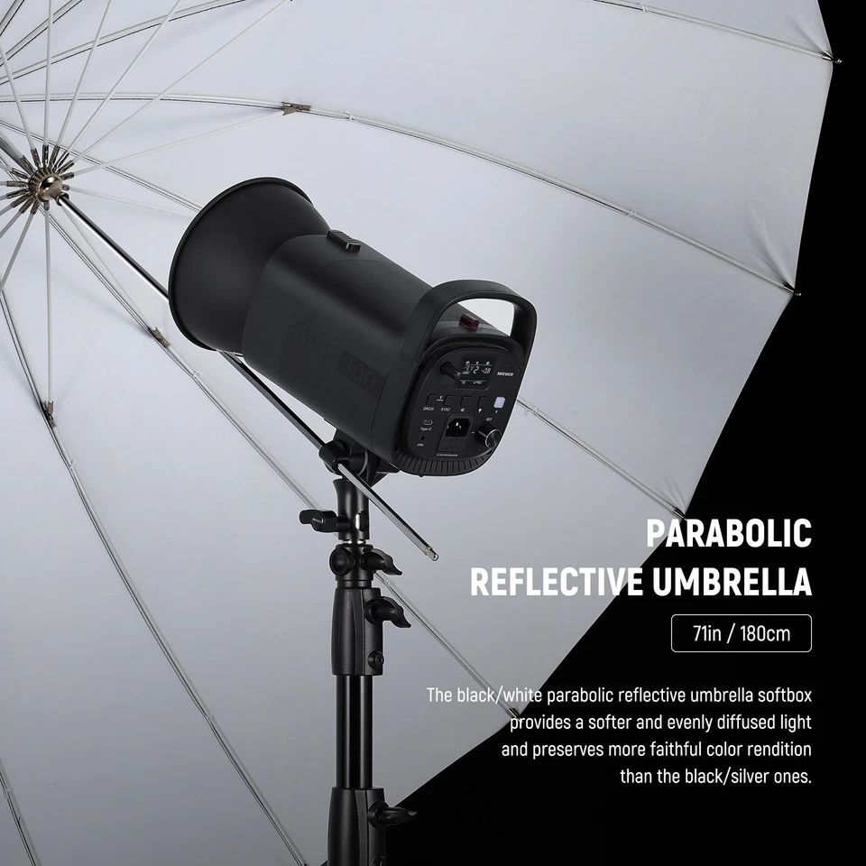 NEEWER NS4UD 71" Parabolic Umbrella w/Diffuser & Bag - Image 2 of 4