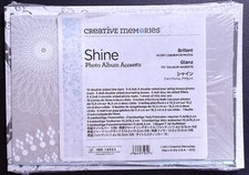 Creative Memories "Shine" Photo Album Accents. ISO 18902. NEW In Plastic 