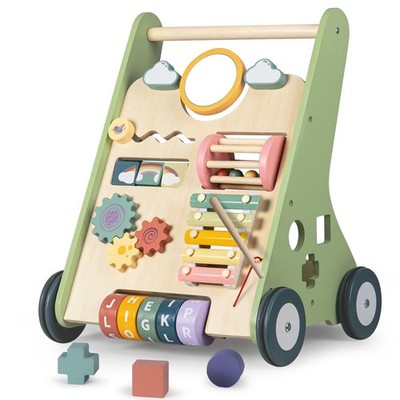 Walker Baby Montessori Push Toy 6-12 Months Learning Walk Bautia Wooden Babies