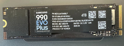 Samsung 990 EVO PLUS 4TB Internal SSD - PCIe Gen 4 NVMe M.2 - OpenBox/Pulled