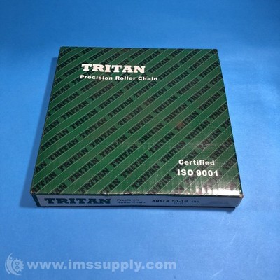 Tritan 50-1R Precision Roller Chain: 5/8'' Pitch, 50 Trade FNFP