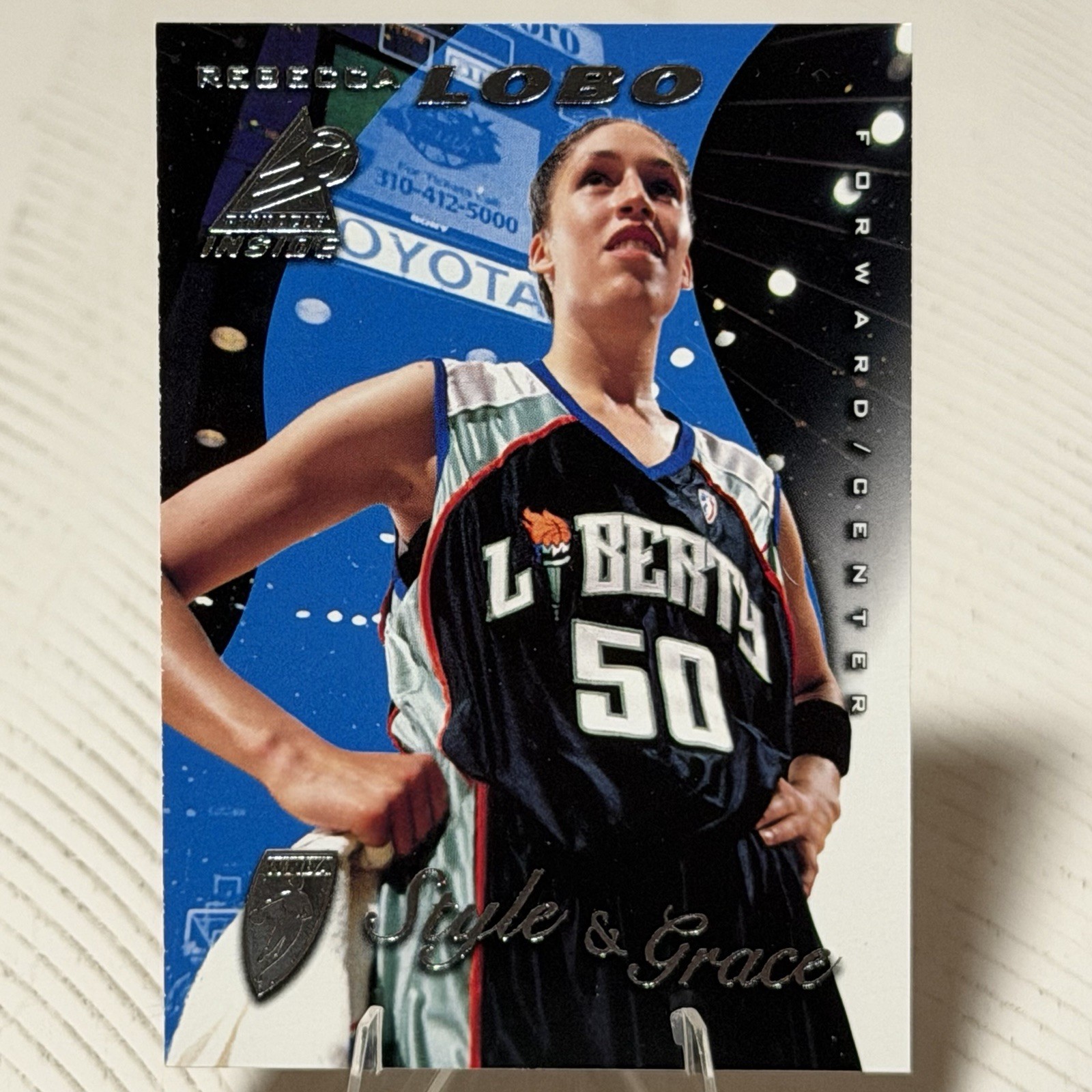 1997 Pinnacle Inside WNBA #80 Rebecca Lobo Court Collection New York Liberty