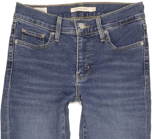 Levi's 311 Shaping Women Blue Skinny Slim Stretch Jeans W26 L32 (102367) - Picture 3 of 9