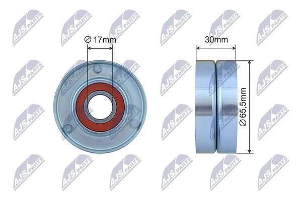 NTY Spannrolle, Keilrippenriemen U.A. FüR Renault, Suzuki-image