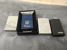 Zippo Lighter Classic Metal Refillable Vintage Collectible