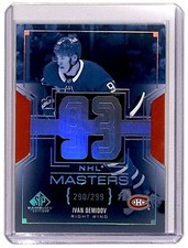 2025-26 SP Game Used NHL Masters Ivan Demidov RC 290/299 Montreal Canadiens
