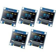 Oled Display Module 5 Pcs 0.96 Inch I2c Iic 12864 128x64 Pixel Ssd1306 Mini New