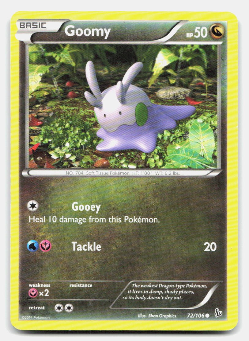 Goomy 72/106 Common Flashfire Pokemon NM/LP