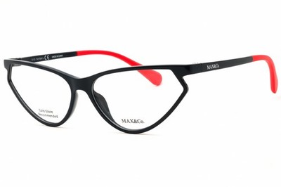 Max & Co MO5026 090 Shiny Blue 59mm Eyeglasses New Authentic