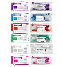 12 Orthodontic Patient Kits 8pc Assorted Braces Care Packs Dental Hygiene Travel