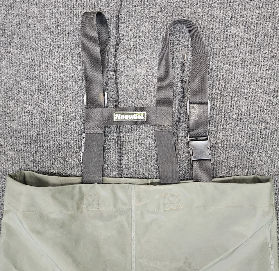 Botas Snowbee clásicas 100 % PVC vadeadores de pecho talla adulto 9 aislantes como se muestra Foto 3 de 4