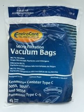 Kenmore 5055 Vacuum Bags Type C / Q Panasonic C-5 Sears Canister Allergen HEPA
