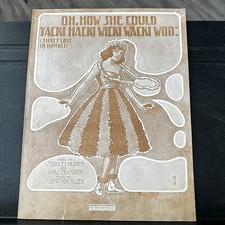 Oh How She Culd Yaki Hacki Wicki Wacki Woo Piano Voice Sheet Music 1916 Broadway