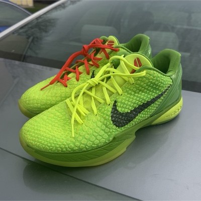 Used Nike Zoom Kobe 6 Protro Grinch CW2190-300 Size 11.5