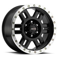 Vision Off-road Wheels 398 18x9 0 Gloss Black Machined Lip 6x135 Qty 4 Vision Off-road Wheels 398 18x9 0 Gloss Black Machined Lip 6x135 Qty 4