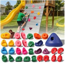32PCS Rock Climbing Holds for Kids, Rock Climbing Wall Grips Climbing Rocks Wall