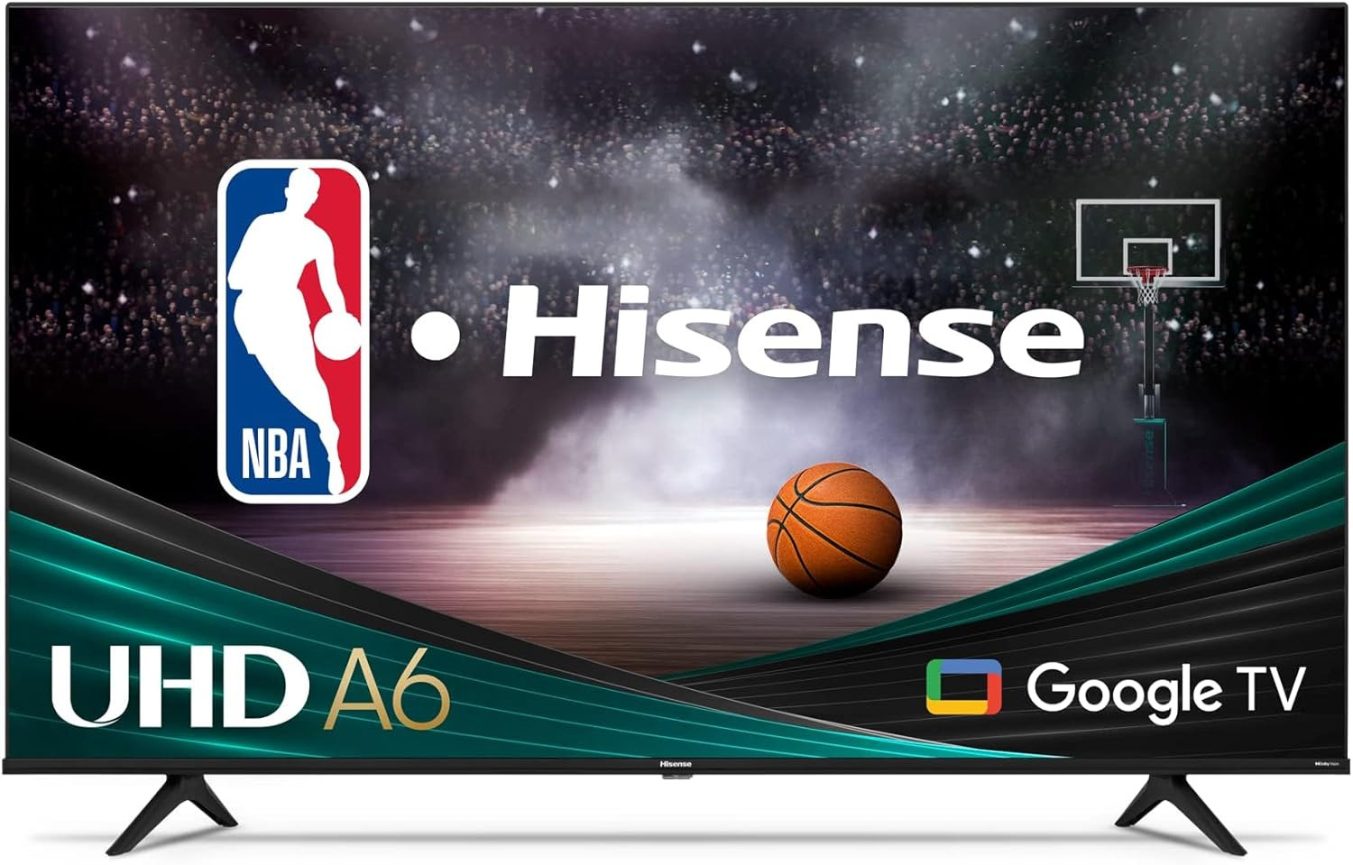 Hisense 43-Inch Class A6 Series 4K UHD Smart Google TV with Alexa Compatibility,