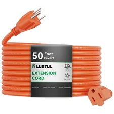Outdoor Extension Cord 50 FT Waterproof, 16/3 Gauge Heavy Duty 3 Prong Extens...