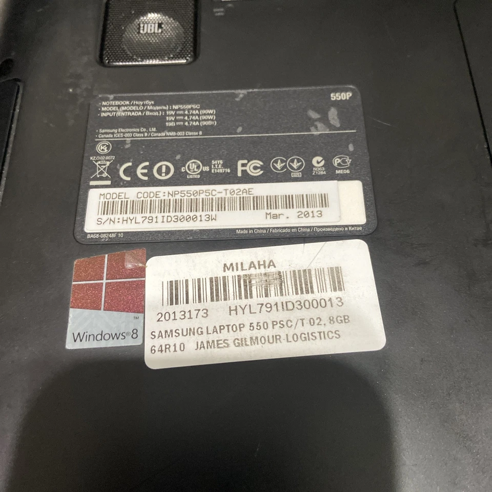 Samsung NP550P7C 17.3" Laptop i7-3610QM Read Description - Image 4 of 4