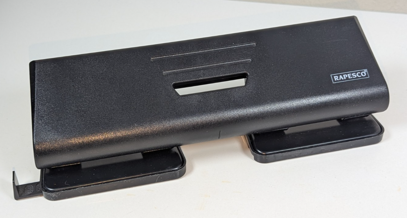 Rapesco - HEAVY DUTY Hole Punch! 4-Hole Punch, 16 Sheet Capacity - Black  Model!