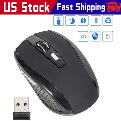Wireless Optical Mouse Mice 2.4GHz USB Receiver For Laptop PC Computer DPI lot