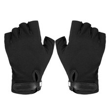 1 Pair Half Finger Black Adjustable Sun Protection For Outdoor SG5