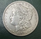 1891 Morgan Silver Dollar