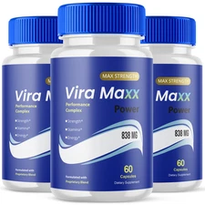 (3 Pack) Vira Maxx for Men Advanced Max Formula Vitamin Supplement 180 Capsules