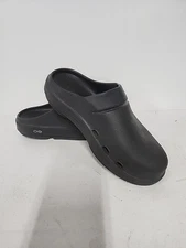 Oofos Unisex  - Black Clogs Women's 9 Men's 7