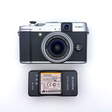 Fujifilm X20 Silver 12MP 4x Zoom Camera w/ Battery Charger - Fully Functional
