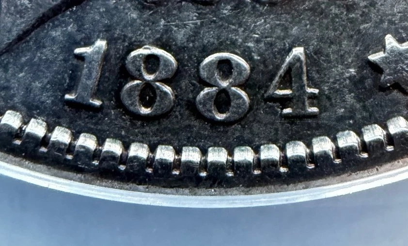 1884-S $1 Morgan Silver Dollar VAM-17 AU53 Cleaned AU53 -- VAM-17 - Image 4 of 4